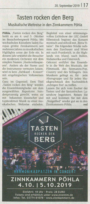 Wochenspiegel Pressebericht 2019